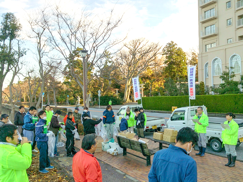 米原市琵琶湖一斉清掃1