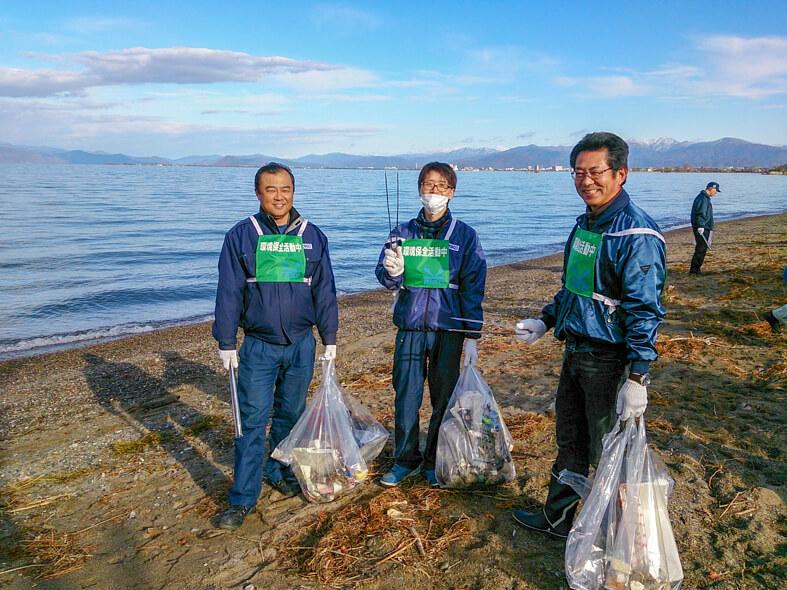 米原市琵琶湖一斉清掃4