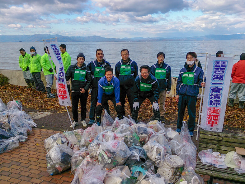 米原市琵琶湖一斉清掃6