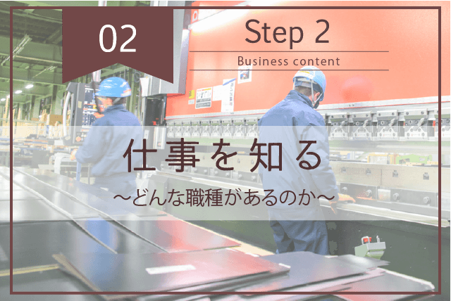 採用ページ・仕事を知る